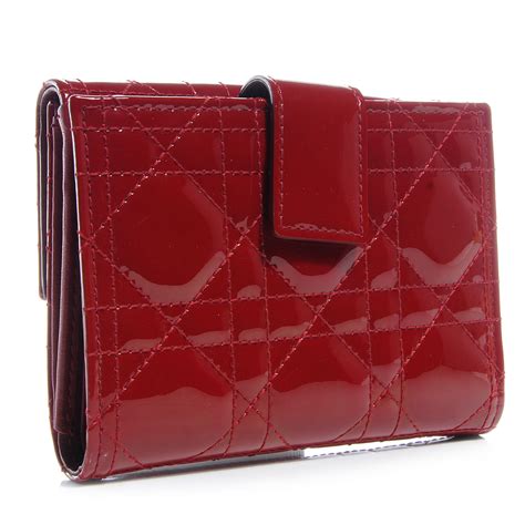 vintage red dior billfold wallet|pre owned Dior for women.